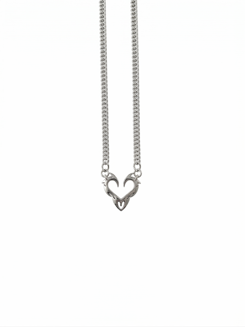 Heart Shock Necklace - Stainless Steel