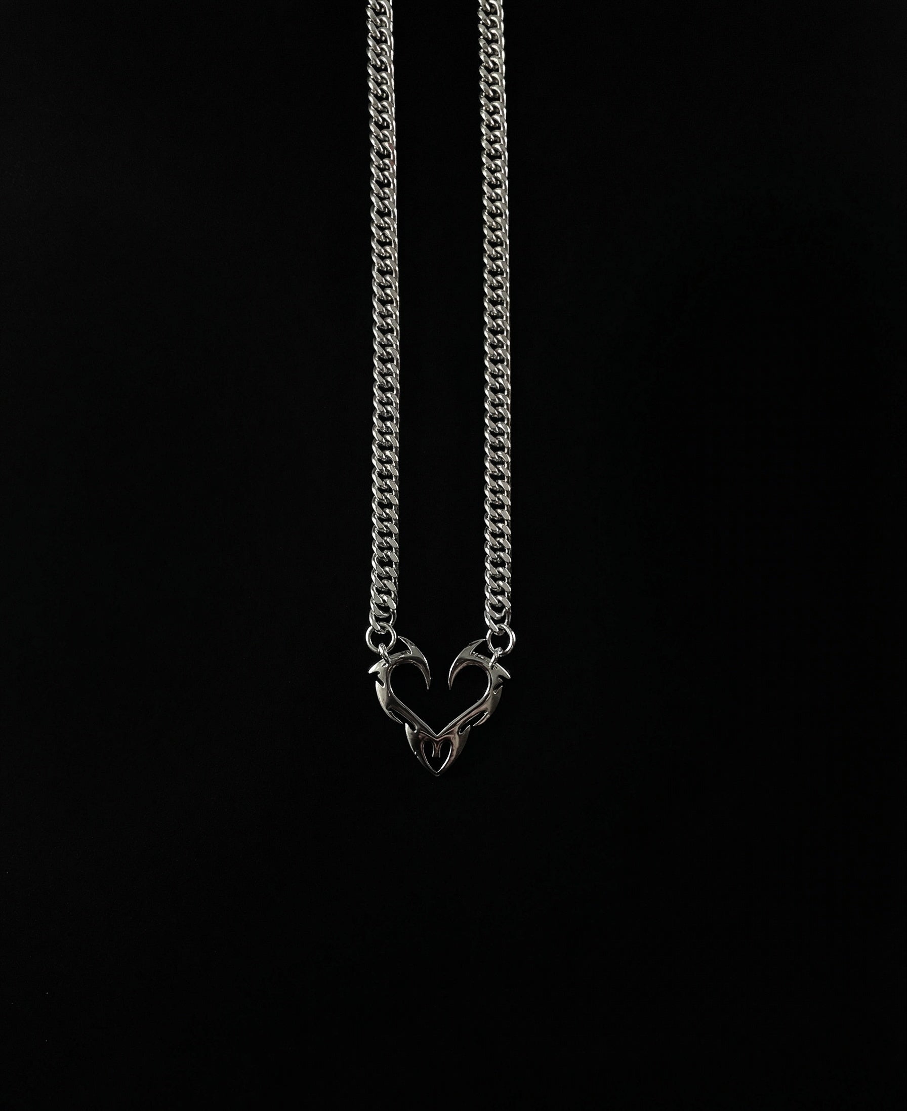 Heart Shock Necklace - Stainless Steel